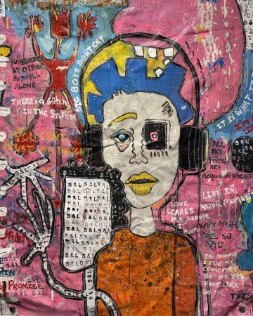 Microphone Fiend by artist Scott Leopold